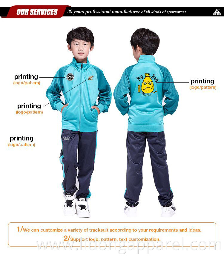 Wholesale kids tracksuits Track Suits Custom Logo Track Suit Sport Kids Sports Suit Kids Clothes Winter